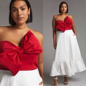 NWOT Anthropologie Hutch Bow Tie Maxi Dress Size 20